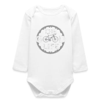 Das gute Leben - Baby Organic Langarmbody - Weiß - Vorne
