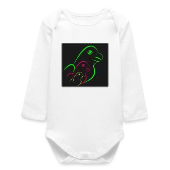 anniversary. Anniversary Decade. humor. funny - Baby Organic Long-Sleeved Bodysuit - white - Front
