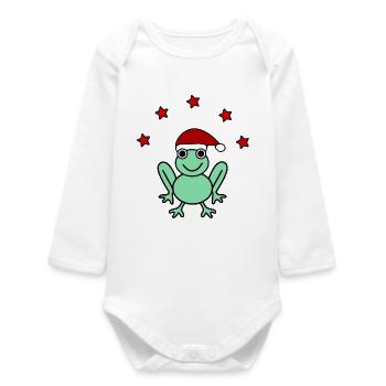 Jahrestag. Jubiläumsdekade. Humor. komisch - Baby Organic Langarmbody - Weiß - Vorne