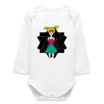 anniversary. Anniversary Decade. humor. funny - Baby Organic Long-Sleeved Bodysuit - white - Front