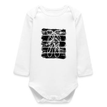 Ballet shoes - Baby Organic Long-Sleeved Bodysuit - white - Front