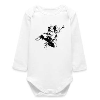 Breakdancer - Body bébé manches longues biologique - blanc - Devant