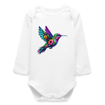 Colibri - Body bébé manches longues biologique - blanc - Devant