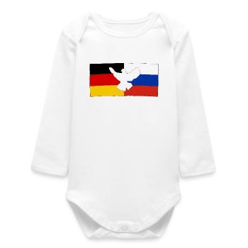 Amitié germano-russe - Body bébé manches longues biologique - blanc - Devant
