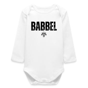 Babbel - Body bébé manches longues biologique - blanc - Devant