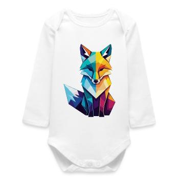 Fuchs - Baby Organic Langarmbody - Weiß - Vorne