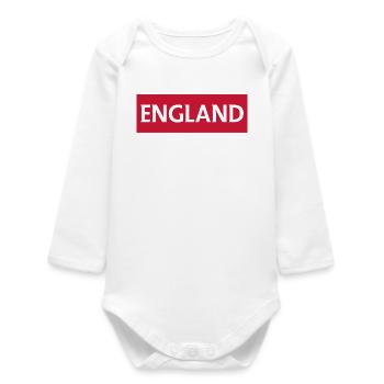 Anglais Burnley Photography Design - Body bébé manches longues biologique - blanc - Devant