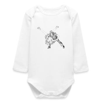 Rock-n-Roll - Baby Organic Long-Sleeved Bodysuit - white - Front