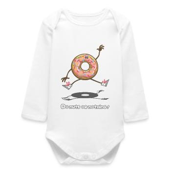 Fais des noix ou rien ! - Body bébé manches longues biologique - blanc - Devant