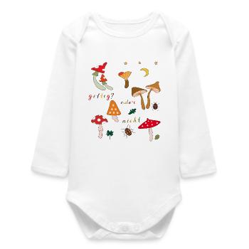 Fungi - Baby Organic Long-Sleeved Bodysuit - white - Front