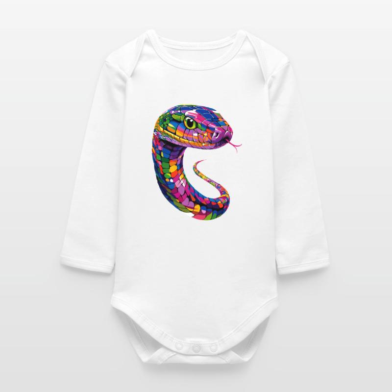 Schlange Python Kobra Klapperschlange Schlangen Baby Organic Langarmbody