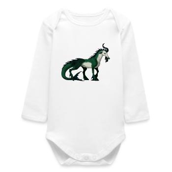 Capricorn - Baby Organic Long-Sleeved Bodysuit - white - Front