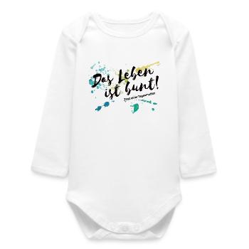 Life is Federal Childminder Kindergarten Educator Daycare Center - Baby Organic Long-Sleeved Bodysuit - white - Front