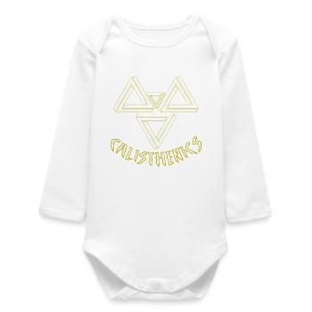 Bodybuilding gift idea - Baby Organic Long-Sleeved Bodysuit - white - Front