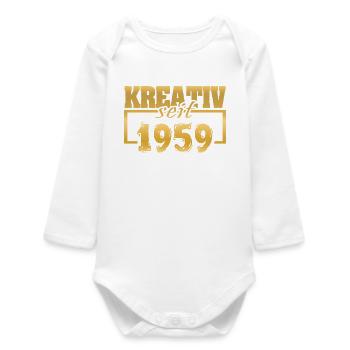 Webdesigner 1959 - Baby Organic Langarmbody - Weiß - Vorne