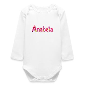 Anabela - Baby Organic Long-Sleeved Bodysuit - white - Front