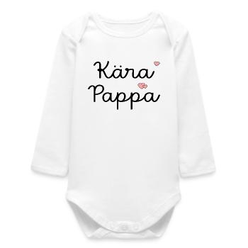 Dear Dad, - Baby Organic Long-Sleeved Bodysuit - white - Front