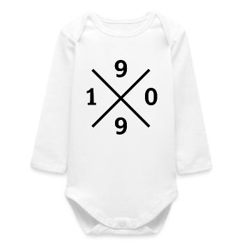1909 – Ruhrpott Love Football Dortmund Maillot - Body bébé manches longues biologique - blanc - Devant