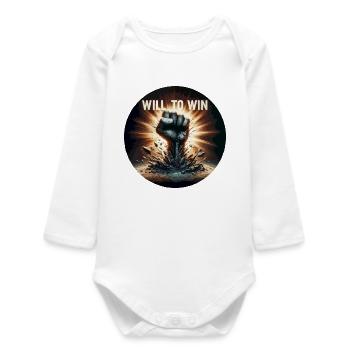 Volonté de gagner Fistburst - Body bébé manches longues biologique - blanc - Devant