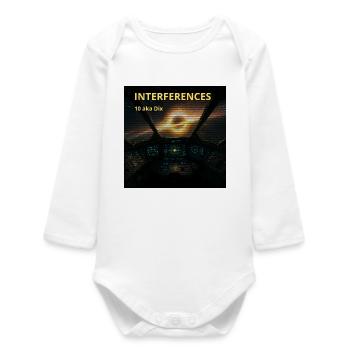 Nebula Cockpit Interference - Baby Organic Long-Sleeved Bodysuit - white - Front