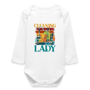 Cleaning Heroine Color Explosion - Baby Organic Long-Sleeved Bodysuit - white - Front