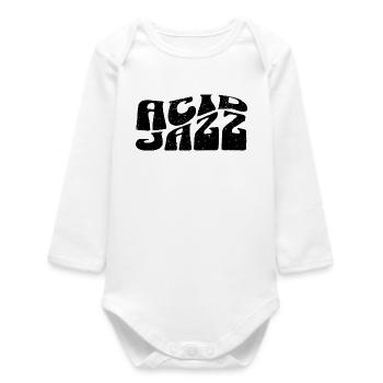 Acid Jazz - Baby Organic Long-Sleeved Bodysuit - white - Front