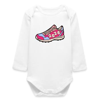 RUNNING 2026 - Baby Organic Long-Sleeved Bodysuit - white - Front