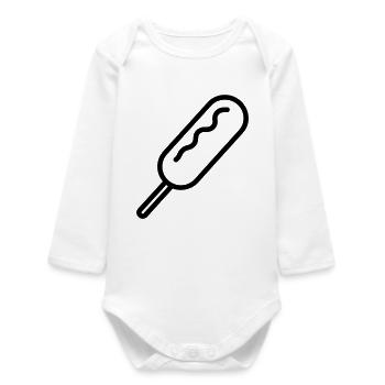 corn dog - Body bébé manches longues biologique - blanc - Devant