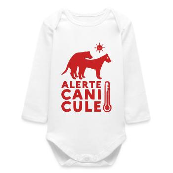 HEATWAVE ALERT! - Baby Organic Long-Sleeved Bodysuit - white - Front