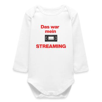 C’était du streaming, de la cassette vidéo autrefois, à l’époque - Body bébé manches longues biologique - blanc - Devant