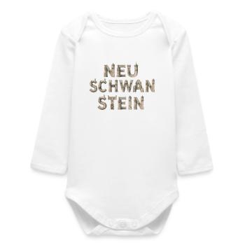 Nouvelles lettres de pierre de Schwanstein - Body bébé manches longues biologique - blanc - Devant