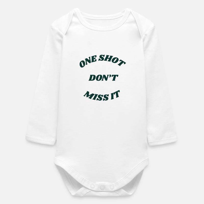 one_shot-removebg-preview - Baby Organic Long-Sleeved Bodysuit - white
