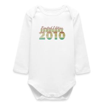 16. Geburtstag Limited Edition (SCR) 02/2010 - Baby Organic Langarmbody - Weiß - Vorne