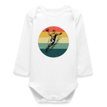 Style handball pour toutes les occasions masculines - Body bébé manches longues biologique - blanc - Devant