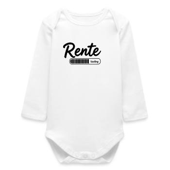 Rente 2026 loading Endlich Ruhestand - Baby Organic Langarmbody - Weiß - Vorne