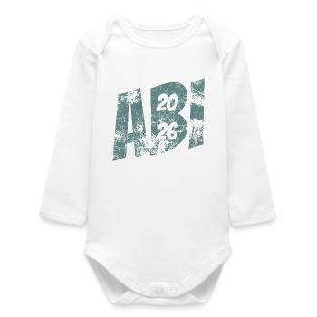 Abi 2026 - Abitur - Don - Body bébé manches longues biologique - blanc - Devant