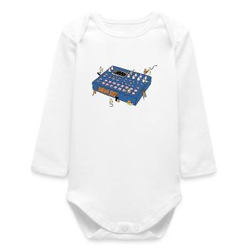 Mixing console - Baby Organic Langarmbody - Weiß - Vorne