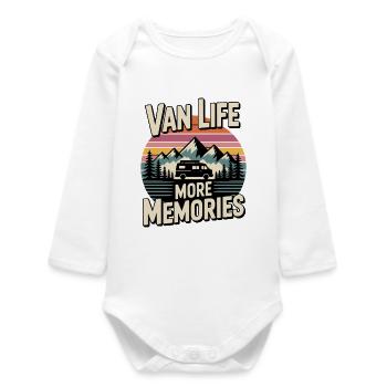 Van Life Encore des souvenirs - Body bébé manches longues biologique - blanc - Devant