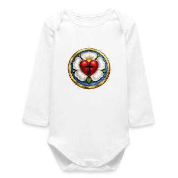 Martin Luther Rose - Body bébé manches longues biologique - blanc - Devant