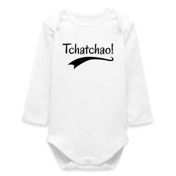 Tchatchao  - Body bébé manches longues biologique - blanc - Devant