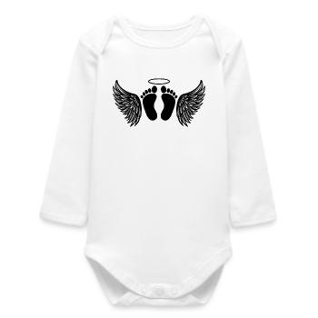 Baby loss memorial - Baby Organic Long-Sleeved Bodysuit - white - Front