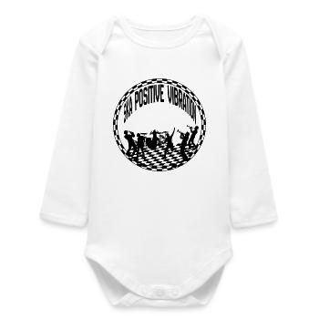 positive vibration - Baby Organic Long-Sleeved Bodysuit - white - Front