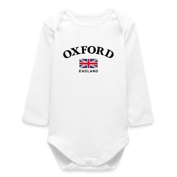 Oxford, Angleterre - Body bébé manches longues biologique - blanc - Devant