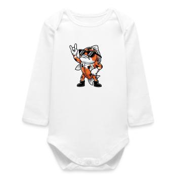 Musique Koi Rock Carp Grunge Cadeau - Body bébé manches longues biologique - blanc - Devant