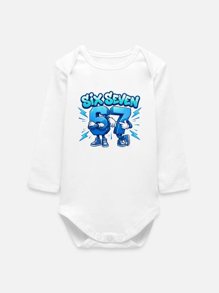 Sechs Sieben-Brüder - Baby Organic Langarmbody - Weiß