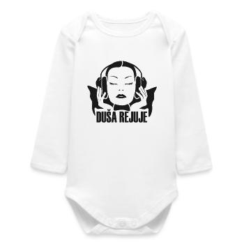 DUŠA REJUJE - black - - Baby Organic Long-Sleeved Bodysuit - white - Front