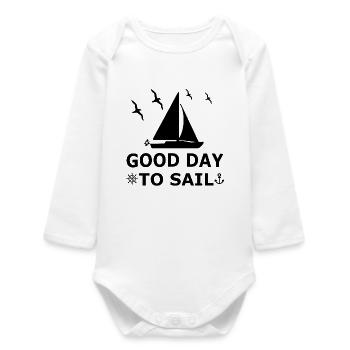 Sail - Baby Organic Long-Sleeved Bodysuit - white - Front