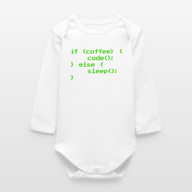 Kein Kaffee Kein Code Programmierer Informatiker Baby Organic Langarmbody