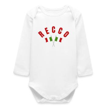 Recco Drapeaux italiens croisés - Body bébé manches longues biologique - blanc - Devant