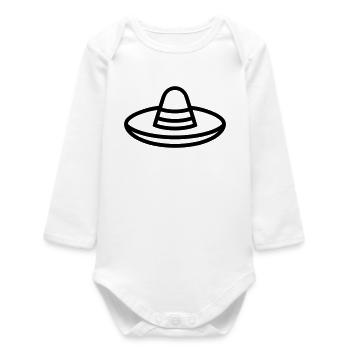 Sombrero - Baby Organic Long-Sleeved Bodysuit - white - Front